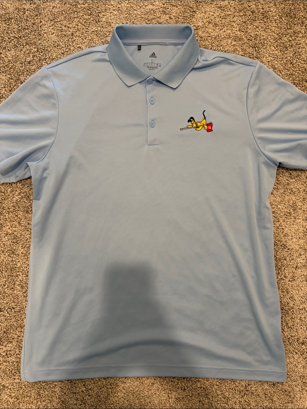 Disney golf adidas Pluto polo LIKE NEW
